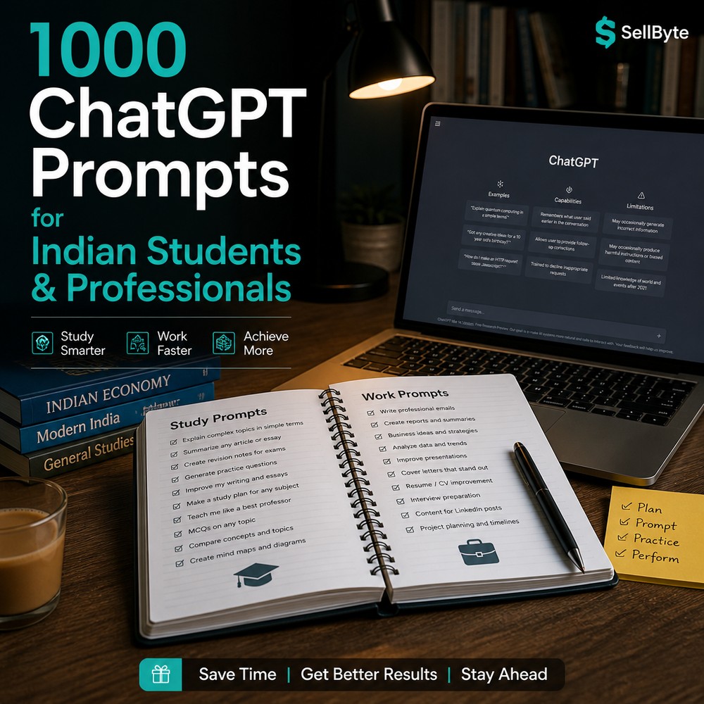 1000 ChatGPT Prompts for Indian Students & Professionals