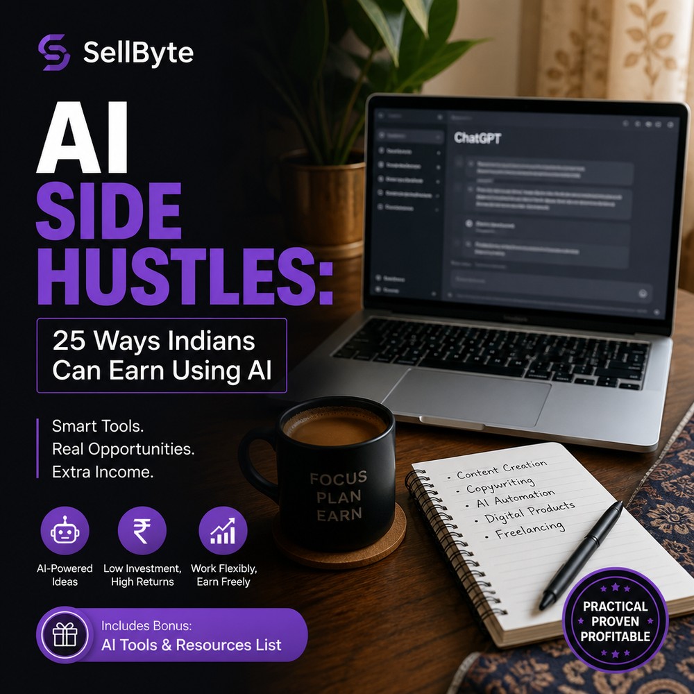 AI Side Hustles: 25 Ways Indians Can Earn Using AI