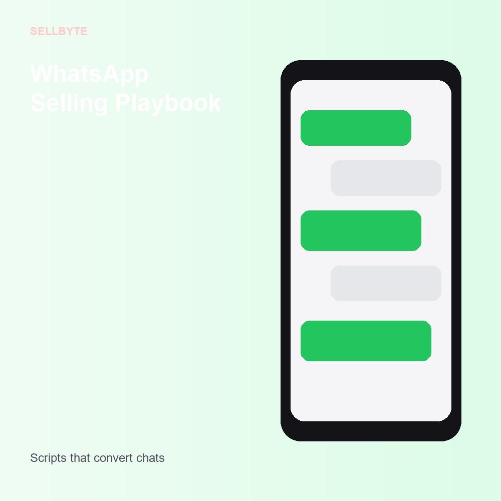 WhatsApp Selling Playbook